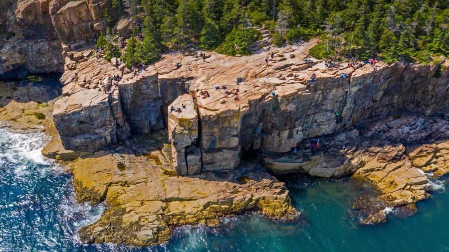 Otter Cliffs、 Acadia National Park、 Maine 