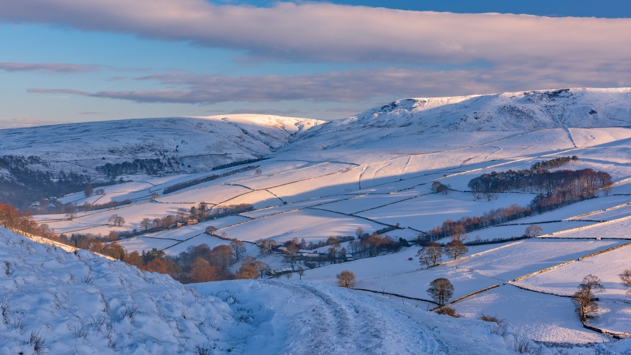 Kinder Scout、峰区国家公园、英国