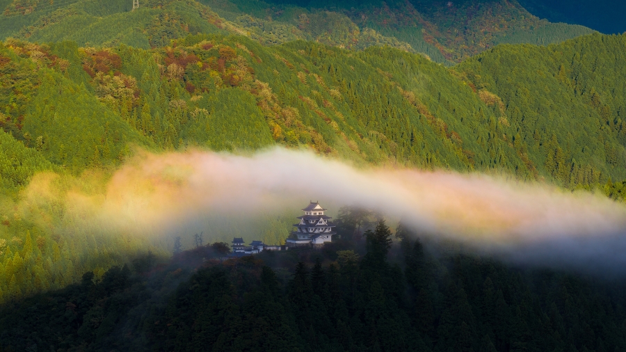 郡上八幡城、岐阜县、日本