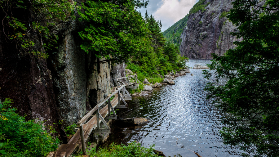 雪崩湖步道,阿迪朗达克高峰区,纽约州,美国